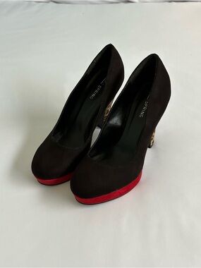 Black W/ Red and Cheetah Print Women’s Call It Spring High Heels